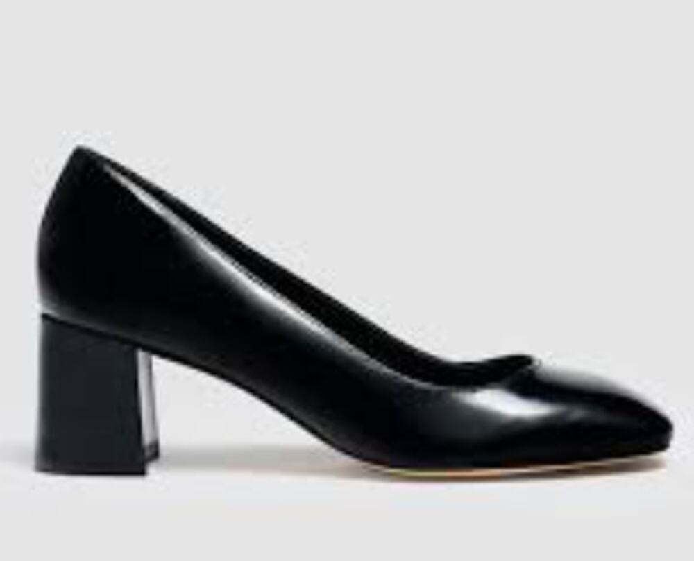 Marion Parke Mia Block Heel Pump Patent Leather 60 New In Box 36